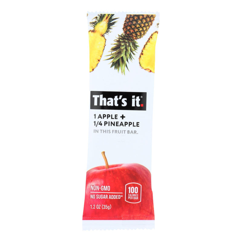 That's It Fruit Bar - Apple and Pinapple - Case of 12 - 1.2 Ounce