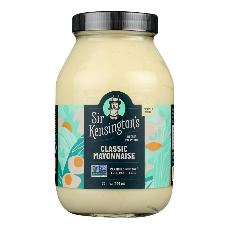 Sir Kensington's Classic Mayonnaise - Case of 6 - 32 Fl Ounce.