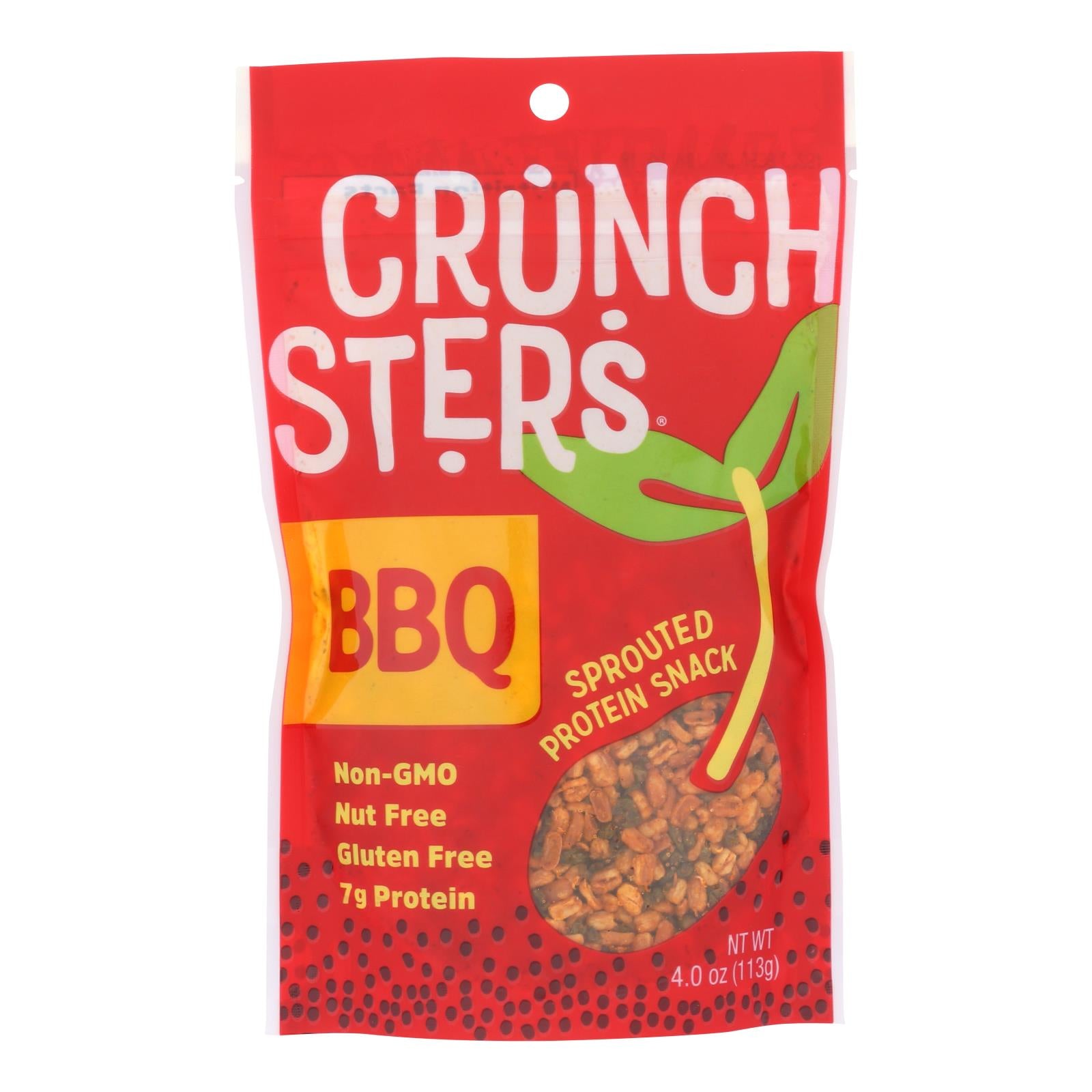 Crunchsters - Protein Snack BBQ - Case of 6 - 4 Ounce