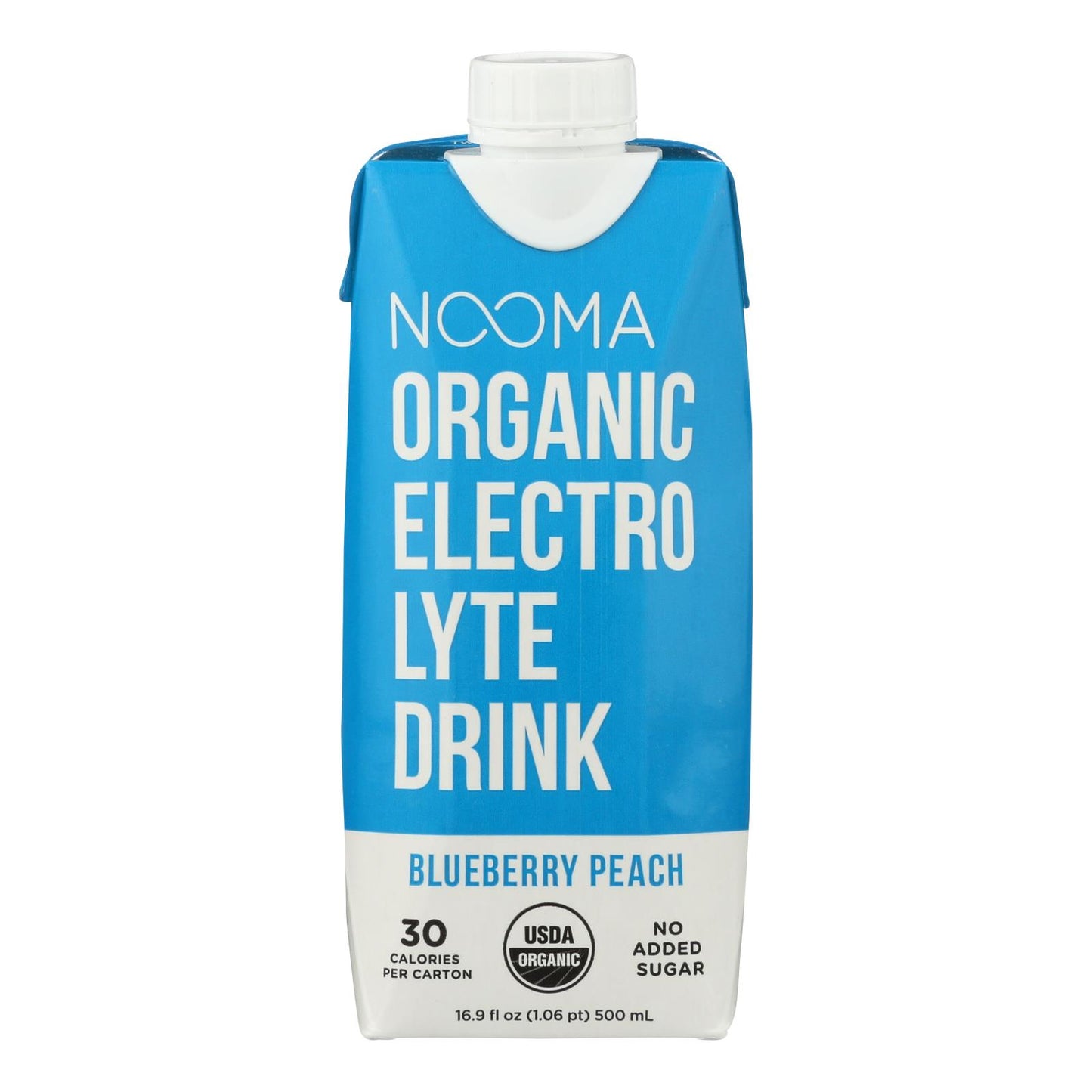 Nooma Electrolite Drink - Organic - Blueberry Peach - Case of 12 - 16.9 fl Ounce