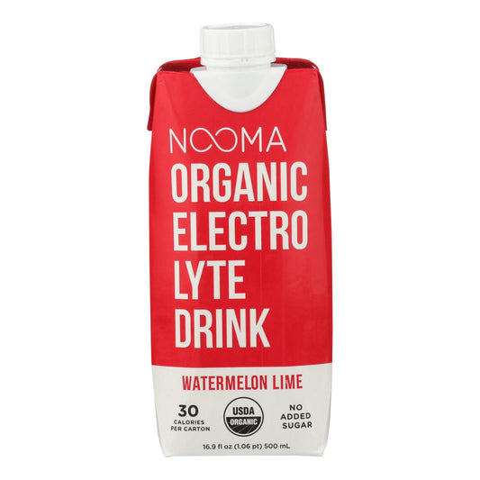 Nooma Electrolite Drink - Organic - Watermelon Lime - Case of 12 - 16.9 fl Ounce