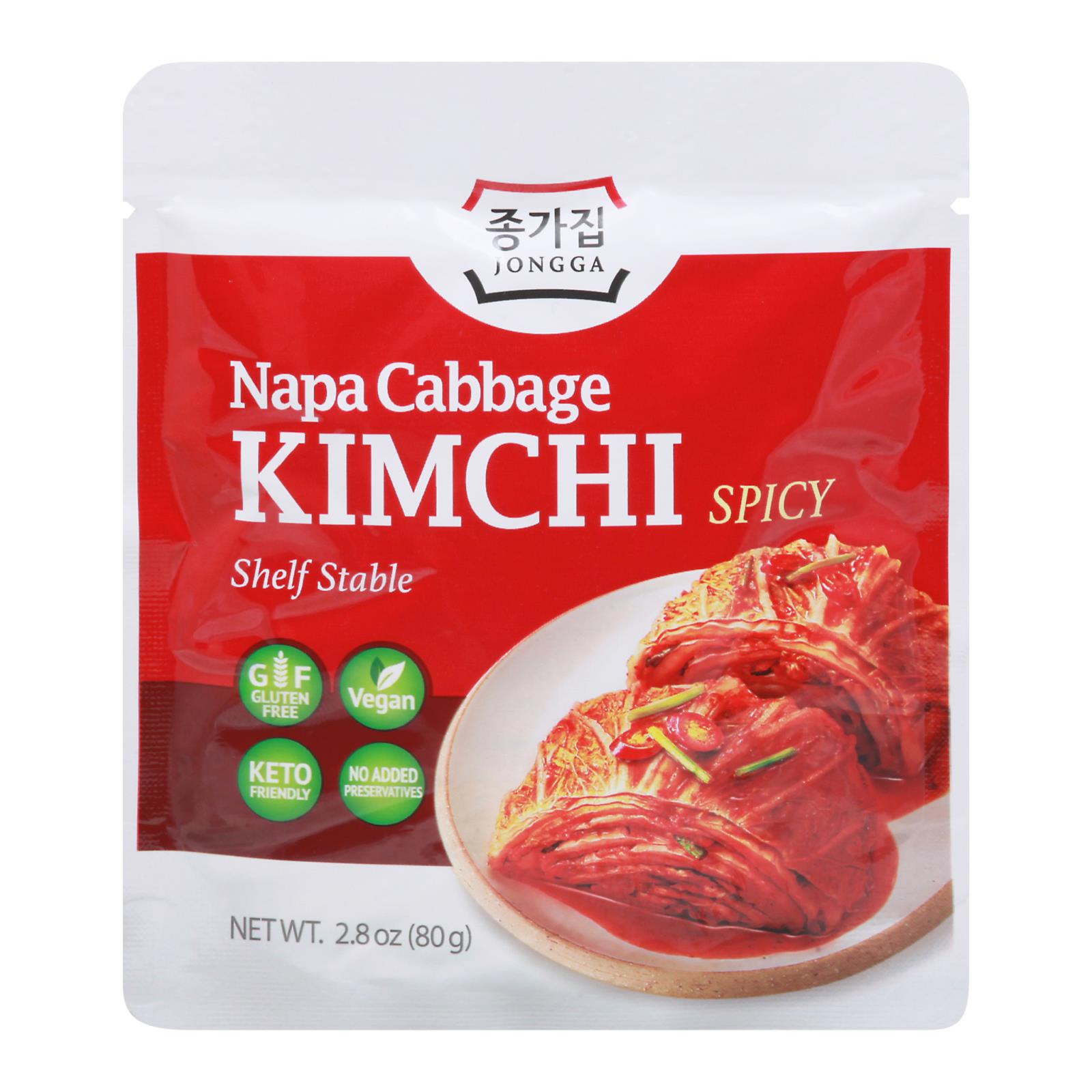 Jongga - Kimchi Napa Cabbage Spicy - Case of 8-2.8 Ounce