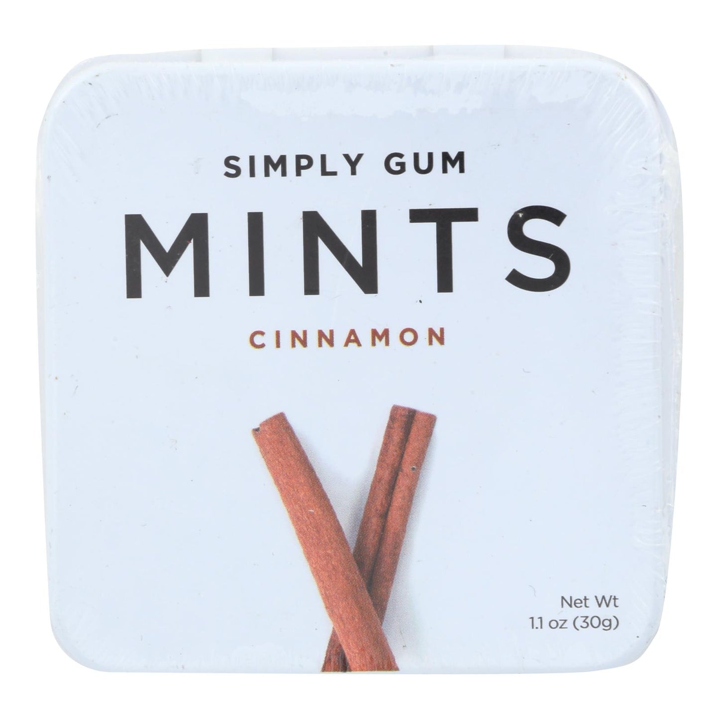 Simply Gum Cinnamon Mints  - Case of 6 - 30 Count