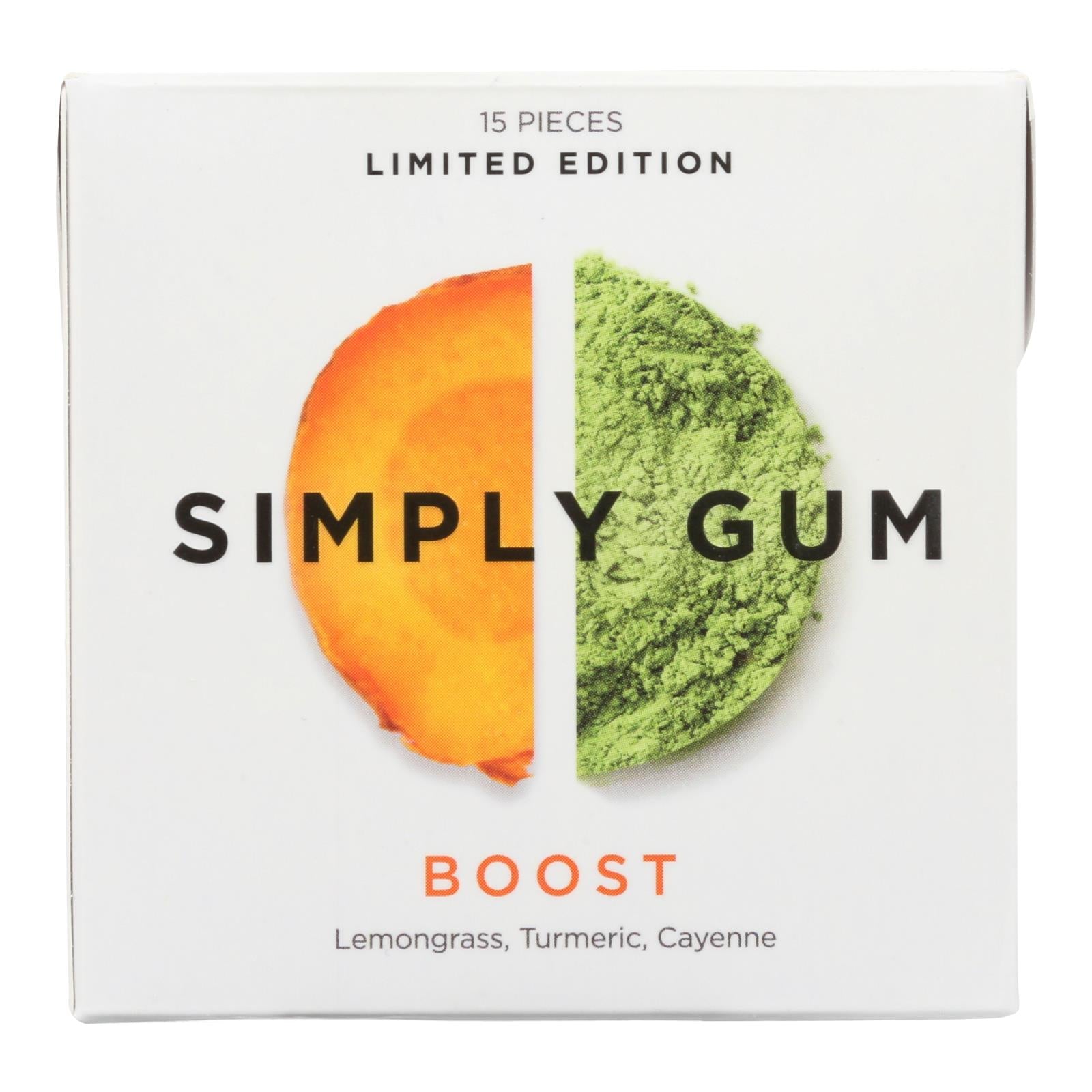 Simply Gum - Gum Boost - Case of 12 - 15 Count