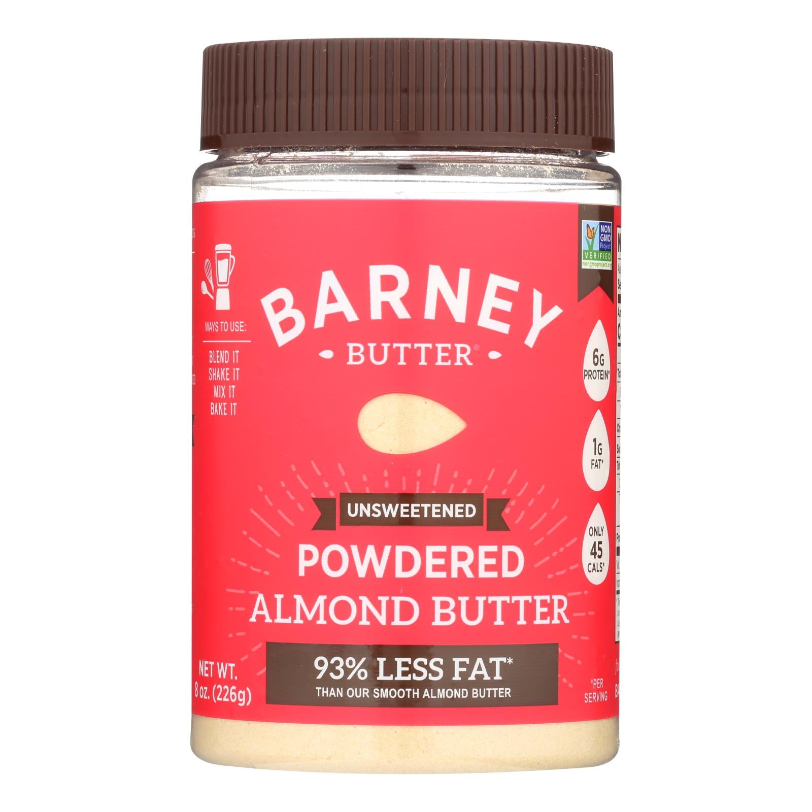 Barney Butter Powdered Almond Butter - Case of 6 - 8 Ounce