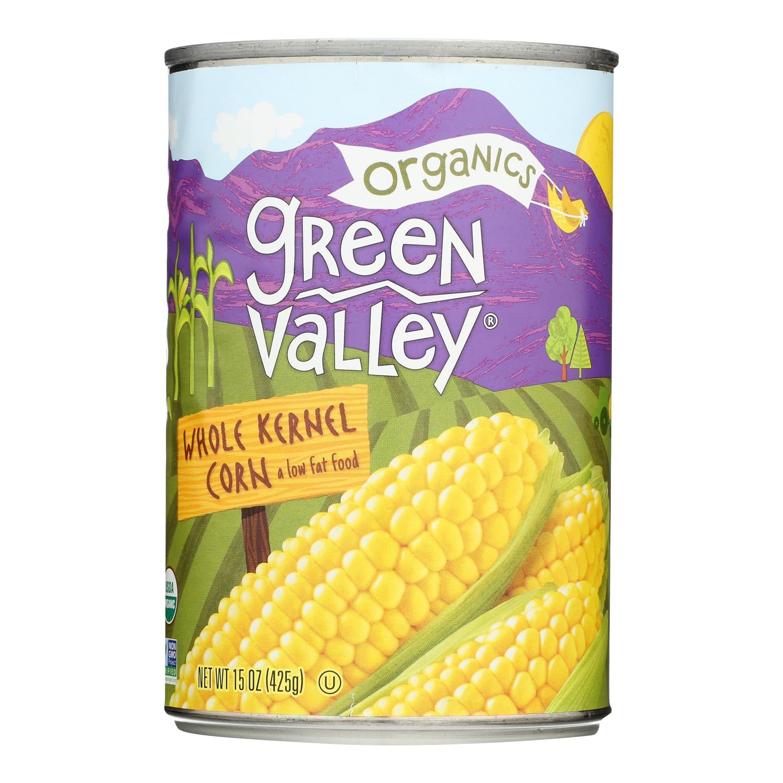 Green Valley Organics - Corn Whole Kernel Sweet - Case of 12-15 Ounce