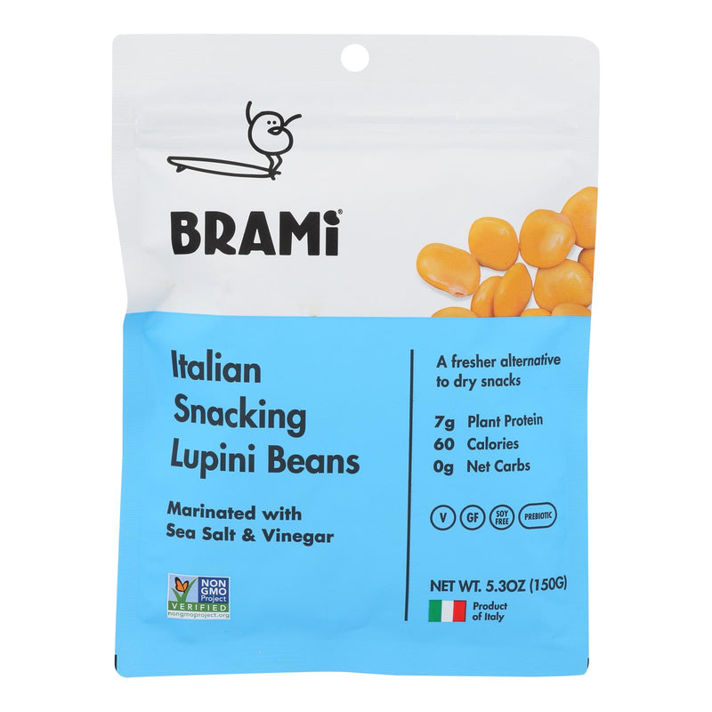 Brami Lupini Snack - Sea Salt - Case of 8 - 5.3 Ounce.