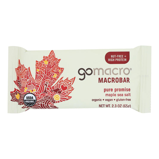 Gomacro - Bars Maple Sea Salt - Case of 12 - 2.3 Ounce