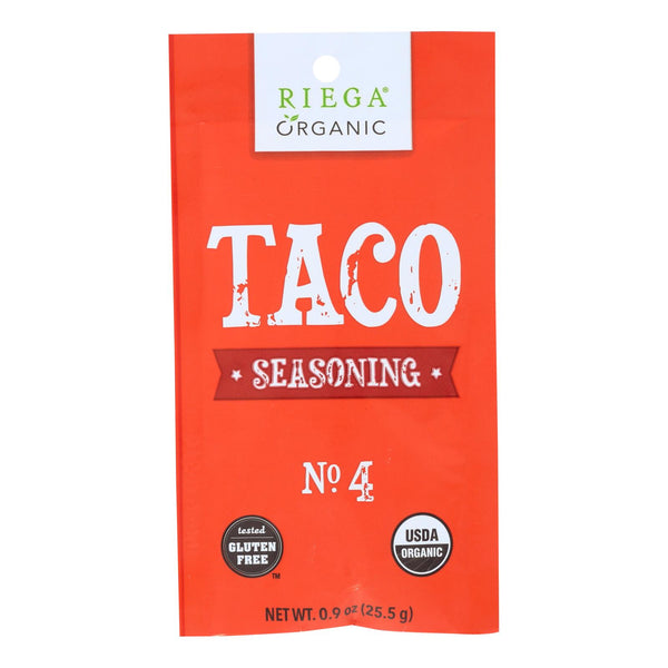 Riega Foods Seasoning - Organic - Taco - No. 4 - .9 Ounce - case of 8