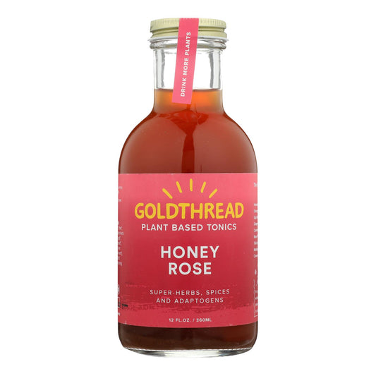 Goldthread Honey Rose Herbal Tonic  - Case of 6 - 12 Fluid Ounce