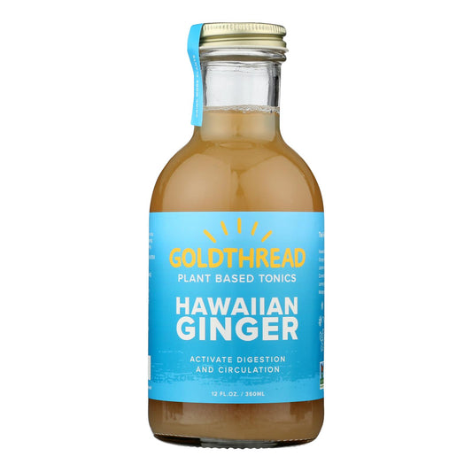 Goldthread Hawaiian Ginger Herbal Tonic  - Case of 6 - 12 Fluid Ounce