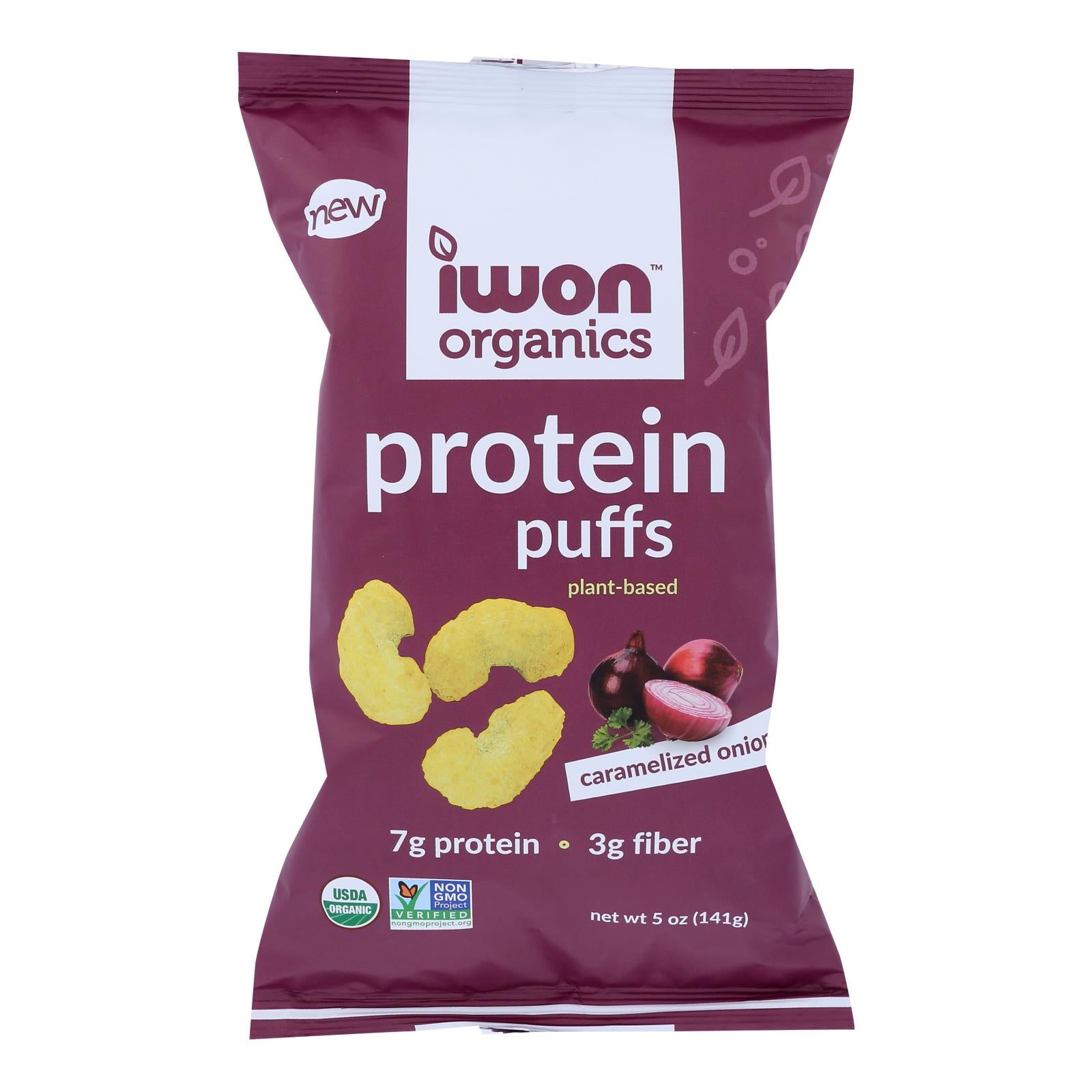 I Won! Nutrition Co - Chips Carmelized Onion Protein - Case of 12 - 5 Ounce