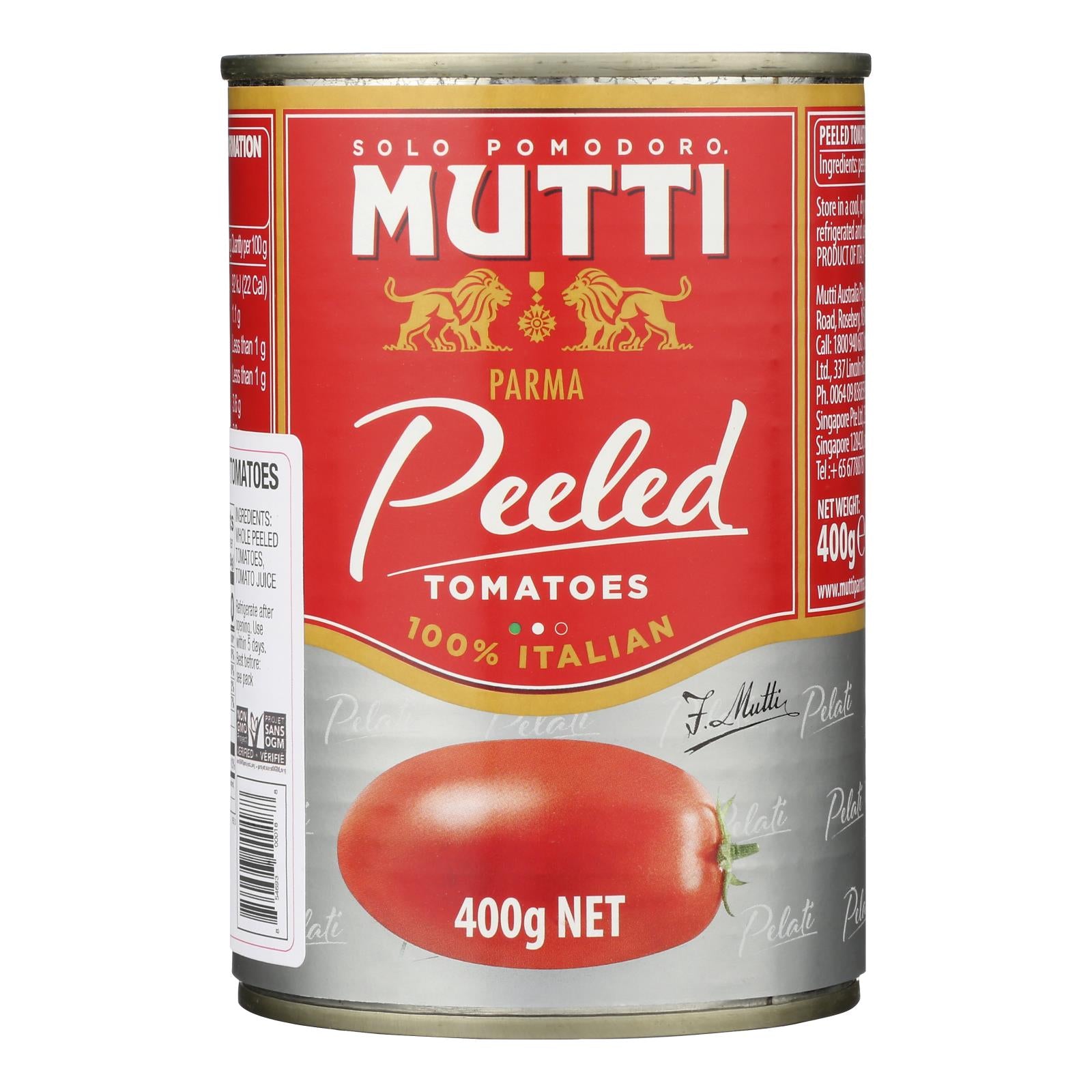 Mutti - Tomatoes Whole Peeled - Case of 12 - 14 Ounce