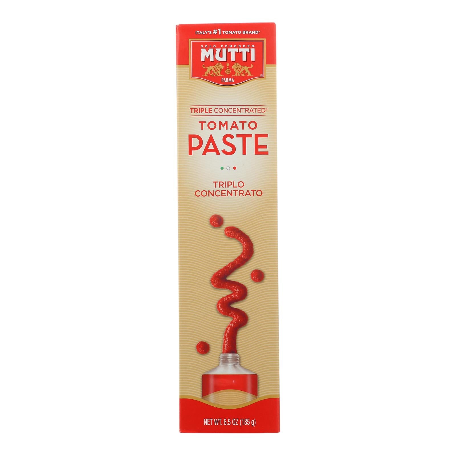 Mutti - Tomato Paste Trip Conc Tb - Case of 12 - 6.5 Ounce