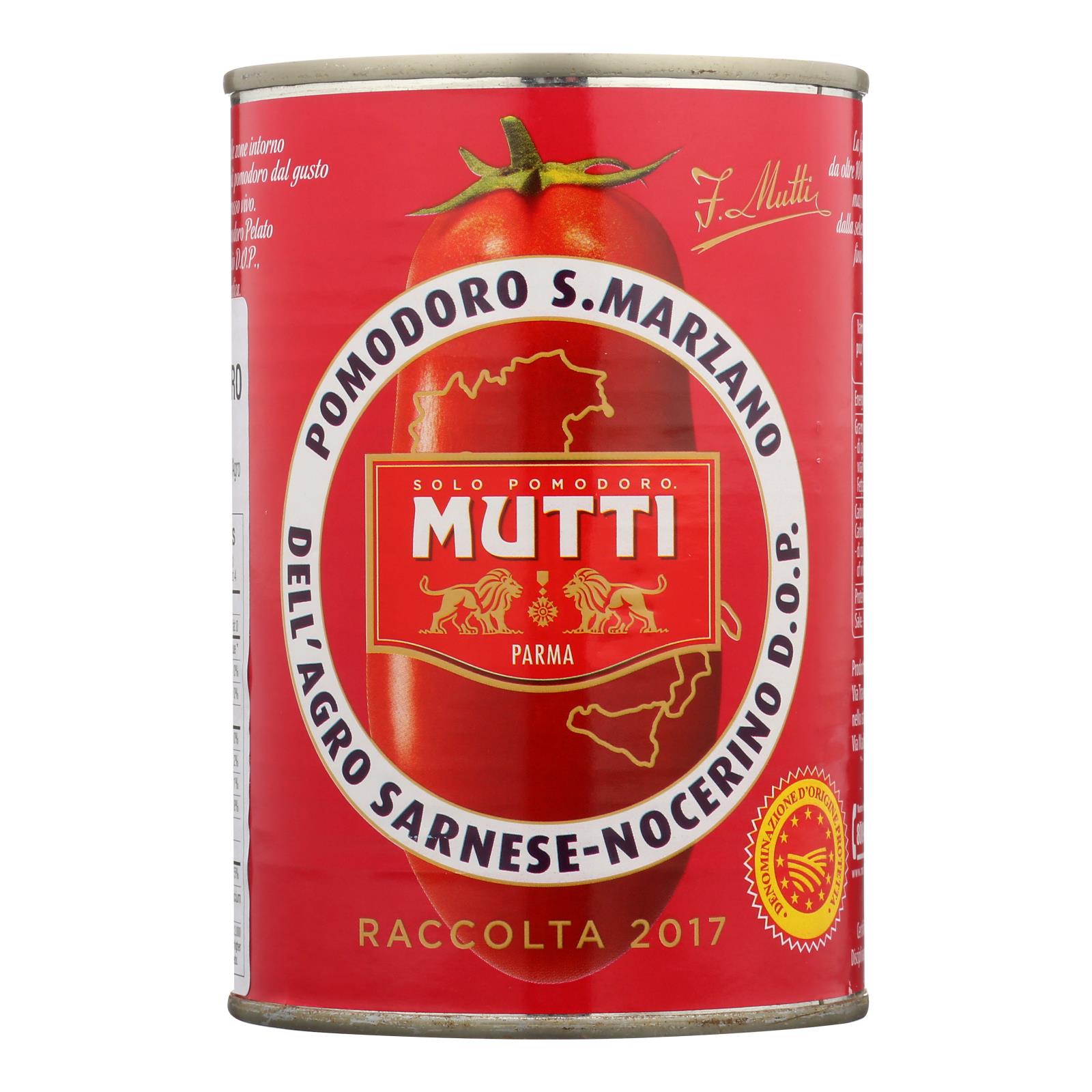Mutti San Marzano Pdo Whole Peeled Tomatoes - Case of 6 - 14 Ounce