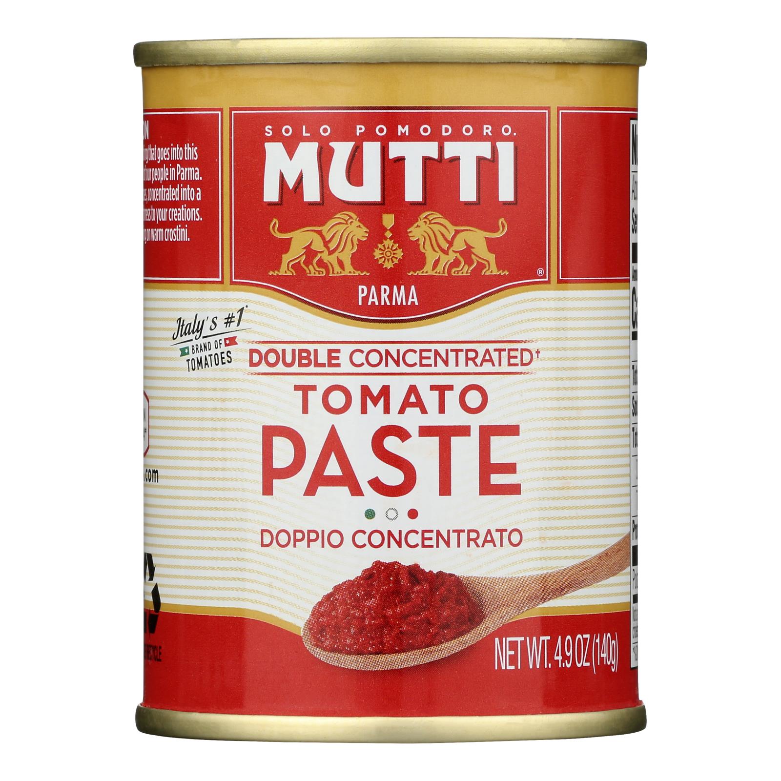 Solo Pomodoro Mutti Parma, Double Concentrated Tomato Paste - Case of 12 - 4.9 Ounce