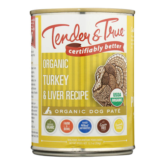 Tender & True Dog Food, Turkey And Liver - Case of 12 - 12.5 Ounce