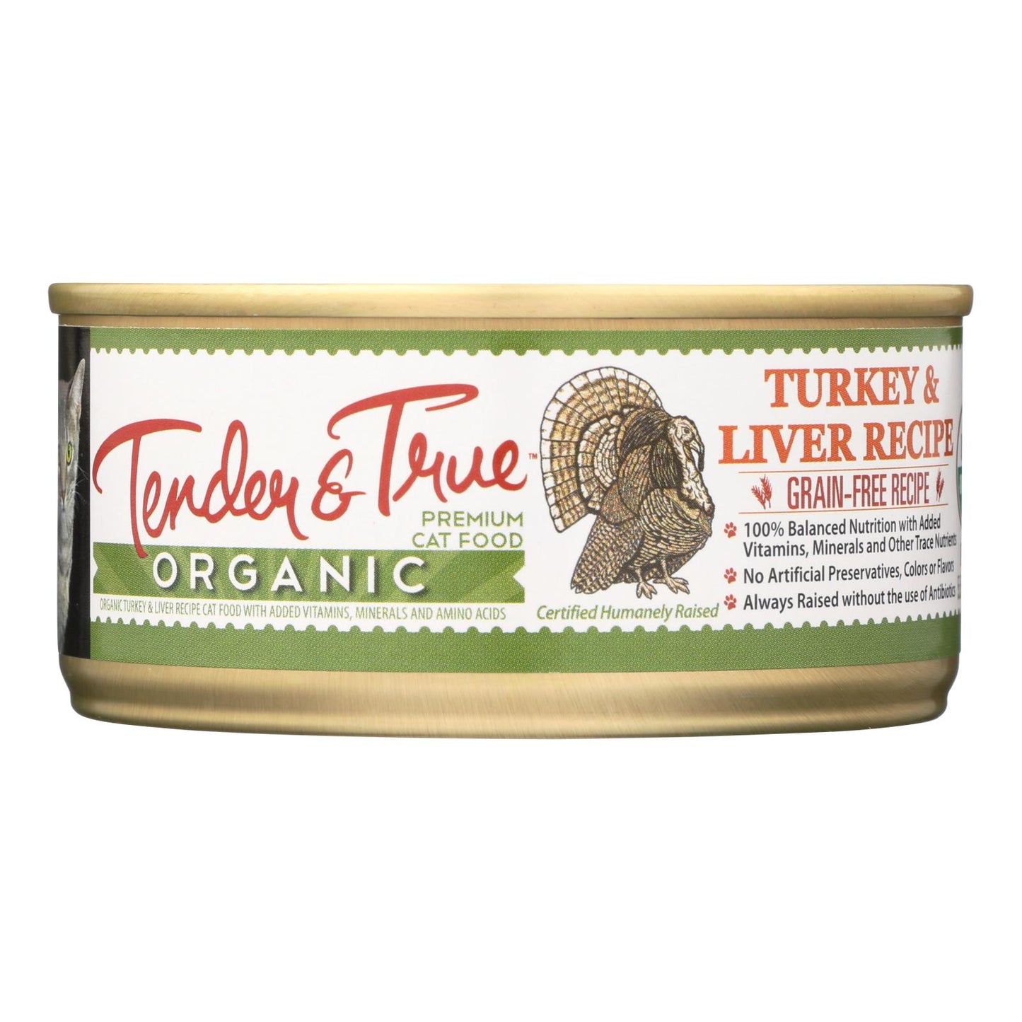 Tender & True Cat Food, Turkey And Liver - Case of 24 - 5.5 Ounce