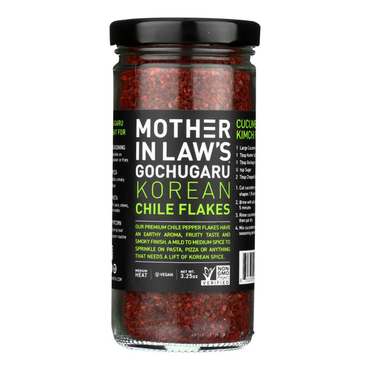 Mother-In-Law's Kimchi Chili Pepper Flakes - Case of 6 - 3.5 Ounce.