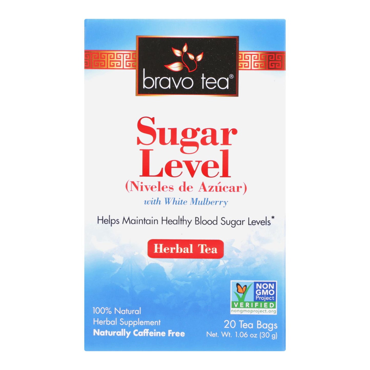 Bravo Teas and Herbs - Tea - Sugar Level - 20 Bag