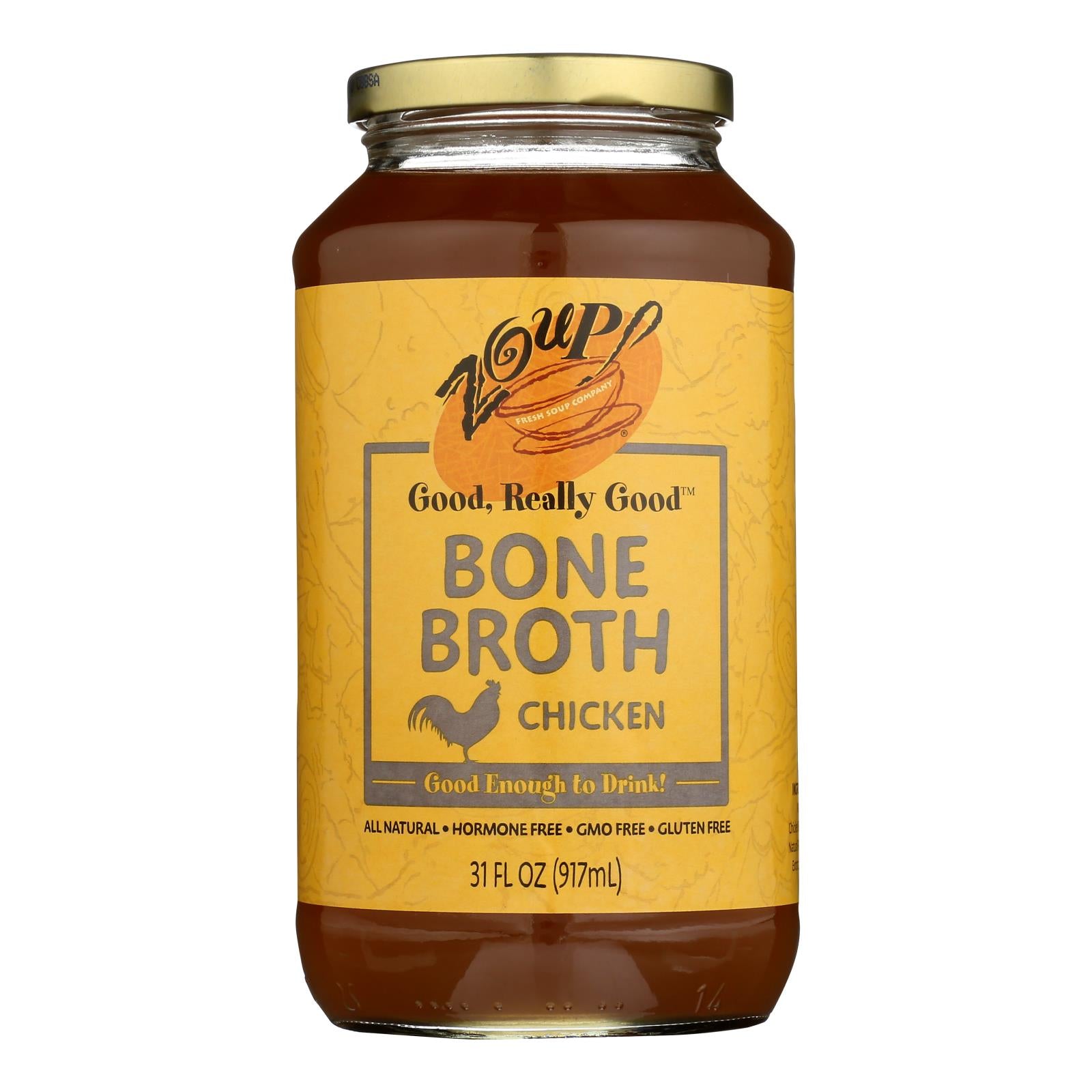 Zoup! Good Really Good - Bone Broth - Case of 6 - 31 fl Ounce.