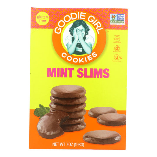 Goodie Girl Cookies Cookies - Mint Slims - Choclt - Case of 6 - 7 Ounce