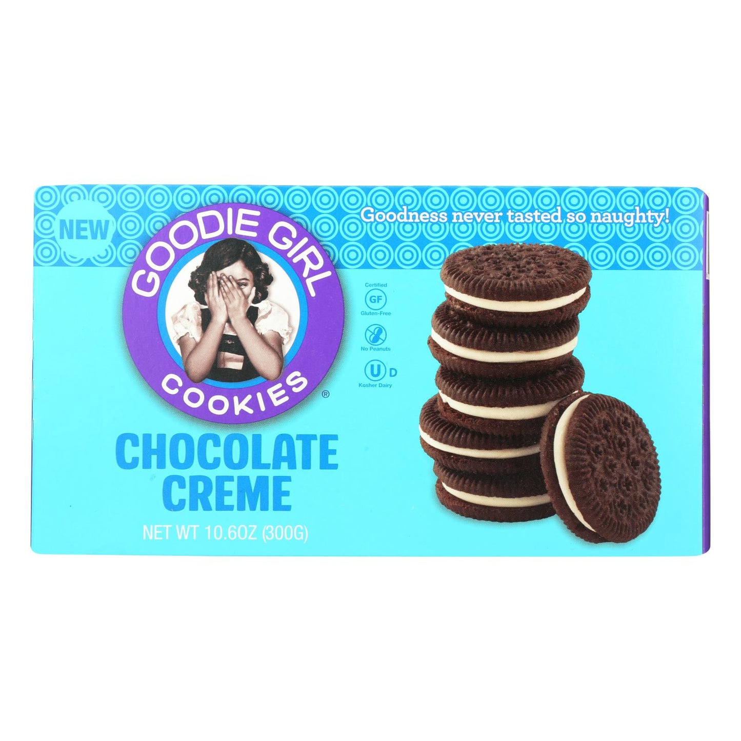 Goodie Girl Cookies - Cookies - Chocolate Creme - Case of 6 - 10.6 Ounce.