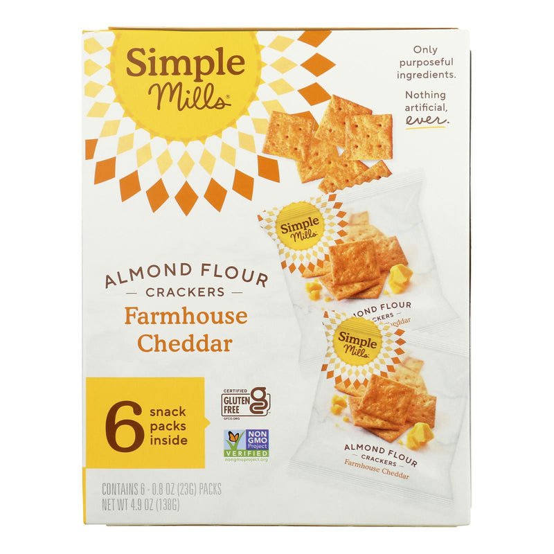 Simple Mills Farmhouse Cheddar - Case of 6 - 4.9 Ounce