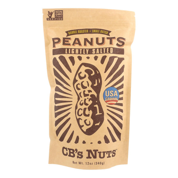 Cb's Nuts Peanuts - Low Sodium - Jumbo - In Shell - Case of 12 - 12 Ounce