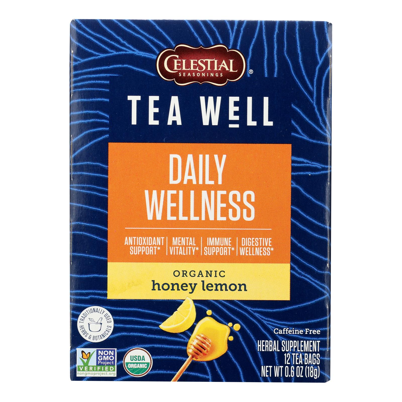 Teawell - Tea Honey Lemon - Case of 6-12 Count