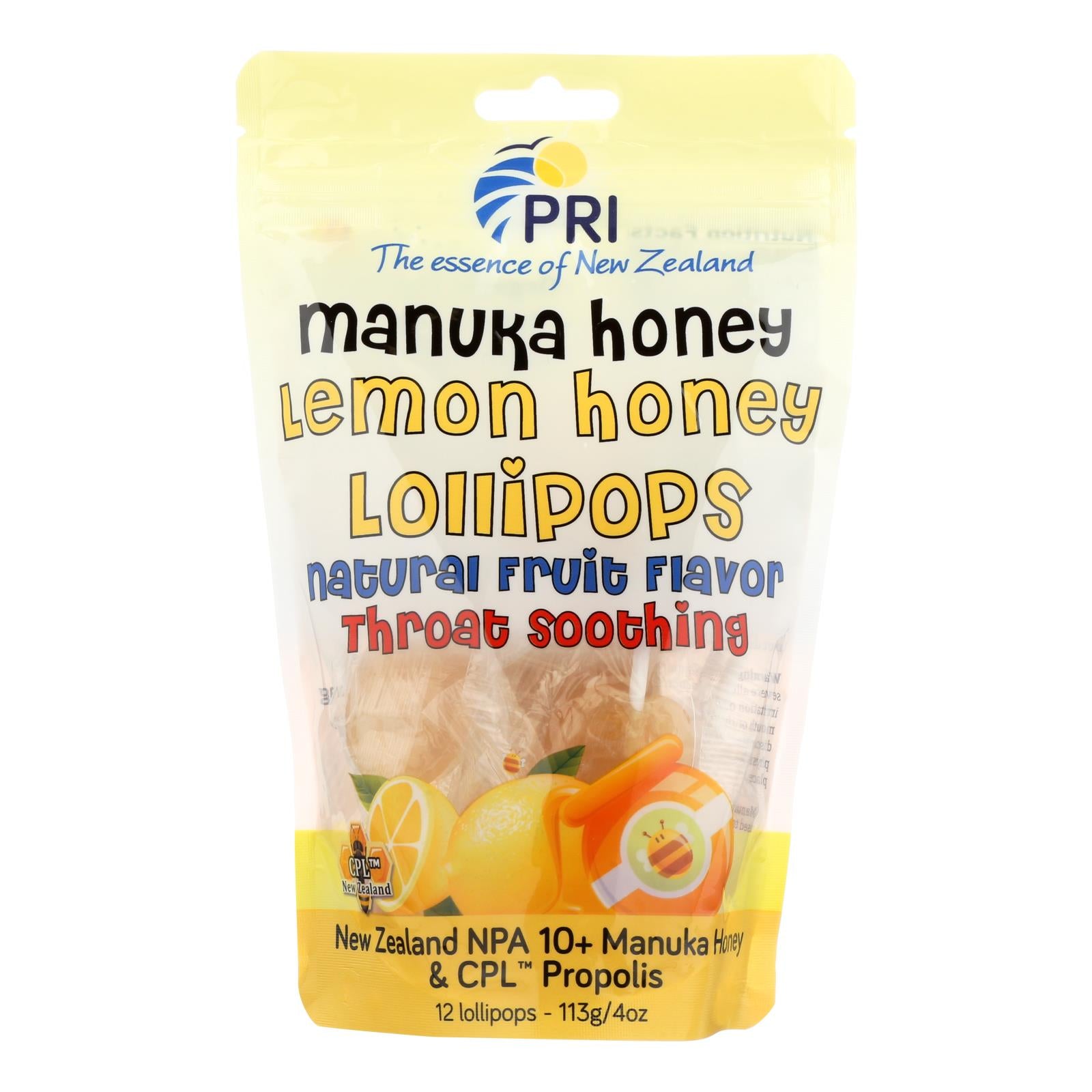 Pacific Resources Int. - Pri Lem/hny Lolipop Chld - 1 Each - 12 Count