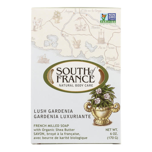 South Of France Bar Soap - Lush Gardenia - 6 Ounce - 1 each