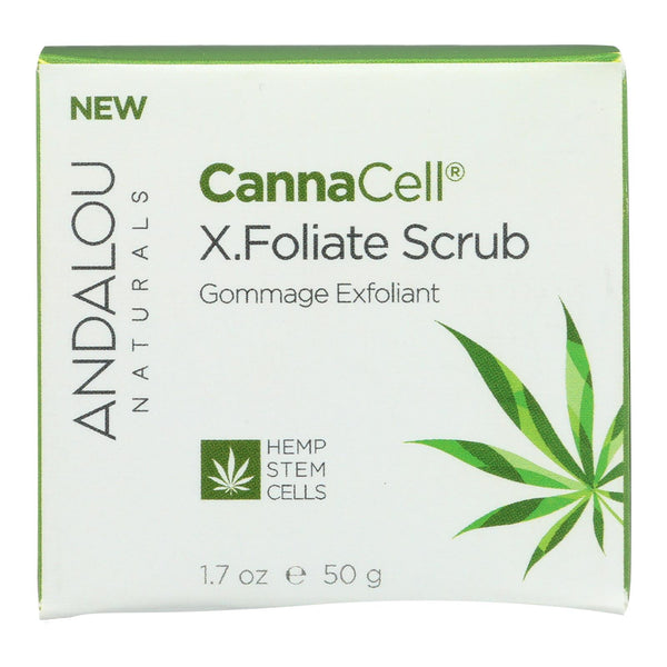 Andalou Naturals - CannaCell X.Foliate Scrub - 1.7 Ounce.