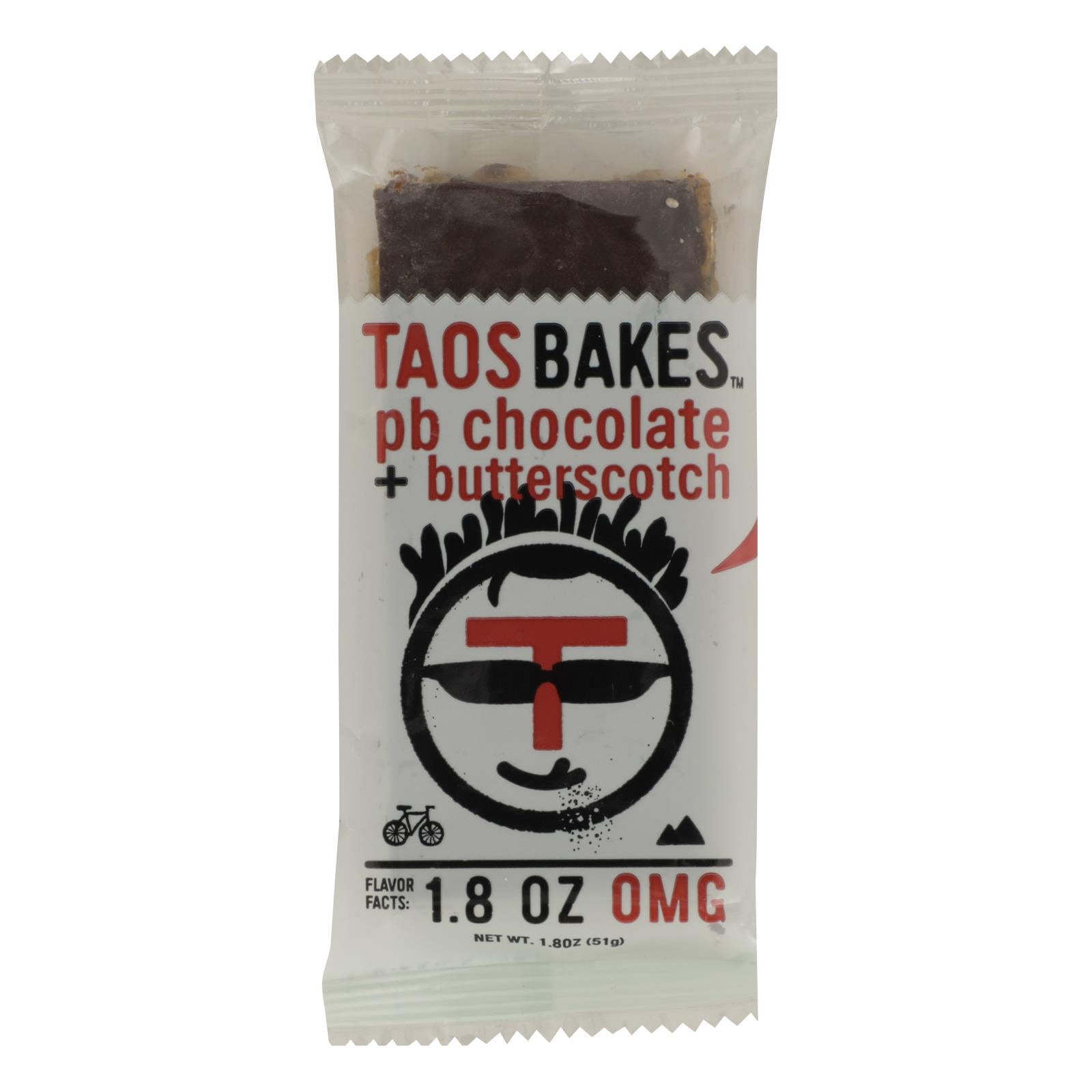 Taos Bakes - Bar Pb Chocolte Bttrsctch - Case of 12 - 1.8 Ounce