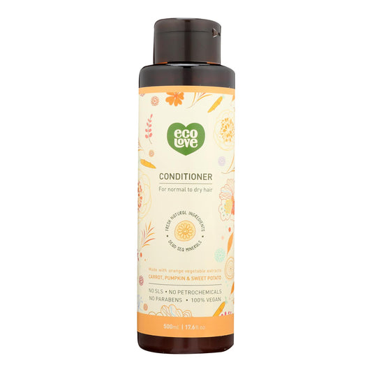 Ecolove - Conditioner Orange Veg Nrml&dry - 1 Each - 17.6 Fluid Ounce