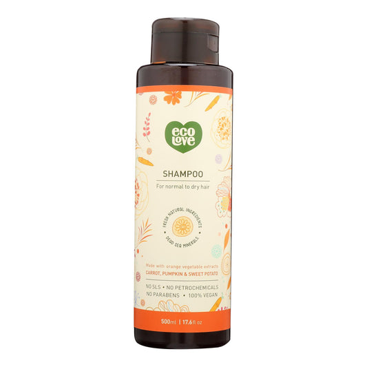 Ecolove - Shampoo Orange Veg Nrml&dry - 1 Each - 17.6 Fluid Ounce