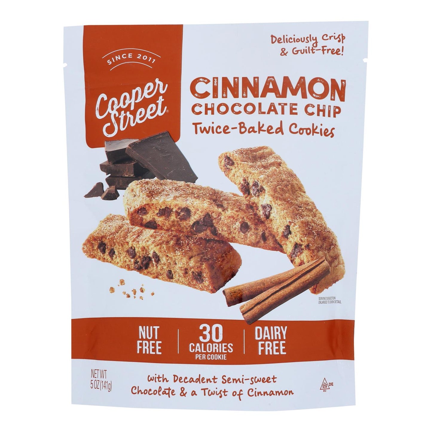 Cooper Street - Ckies Cinnamon Chocolate Chip - Case of 6 - 5 Ounce