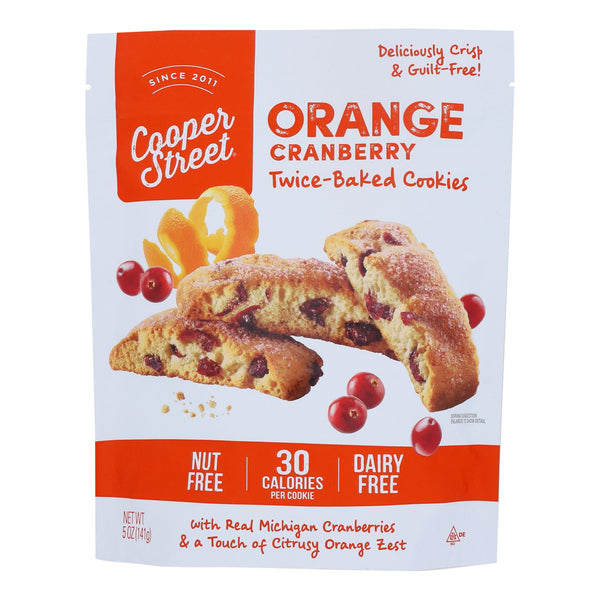 Cooper Street - Cookies Orange Cranberry - Case of 6 - 5 Ounce