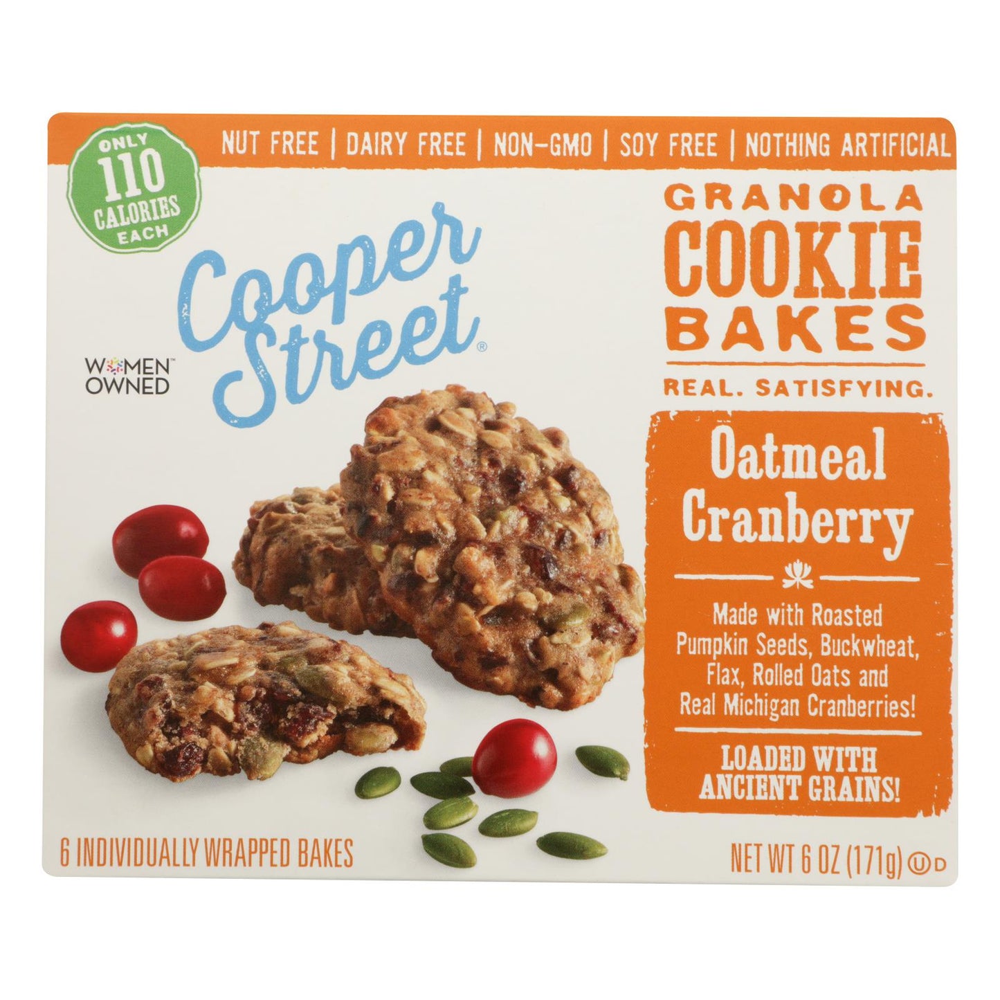 Cooper Street - Granola Bakes Oatmeal Cran - Case of 6 - 6 Ounce