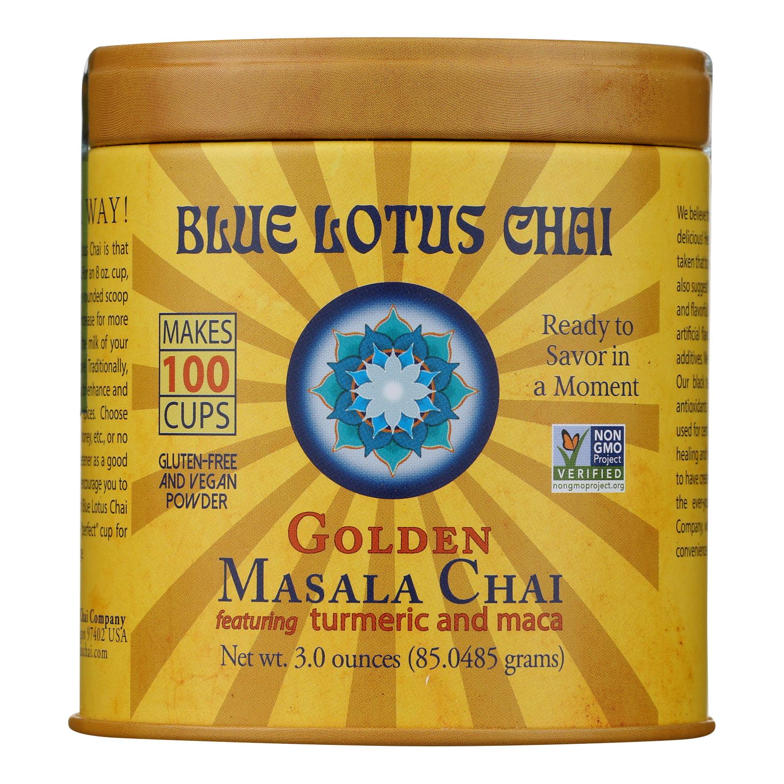 Blue Lotus - Masala Chai Golden - Case of 6 - 3 Ounce