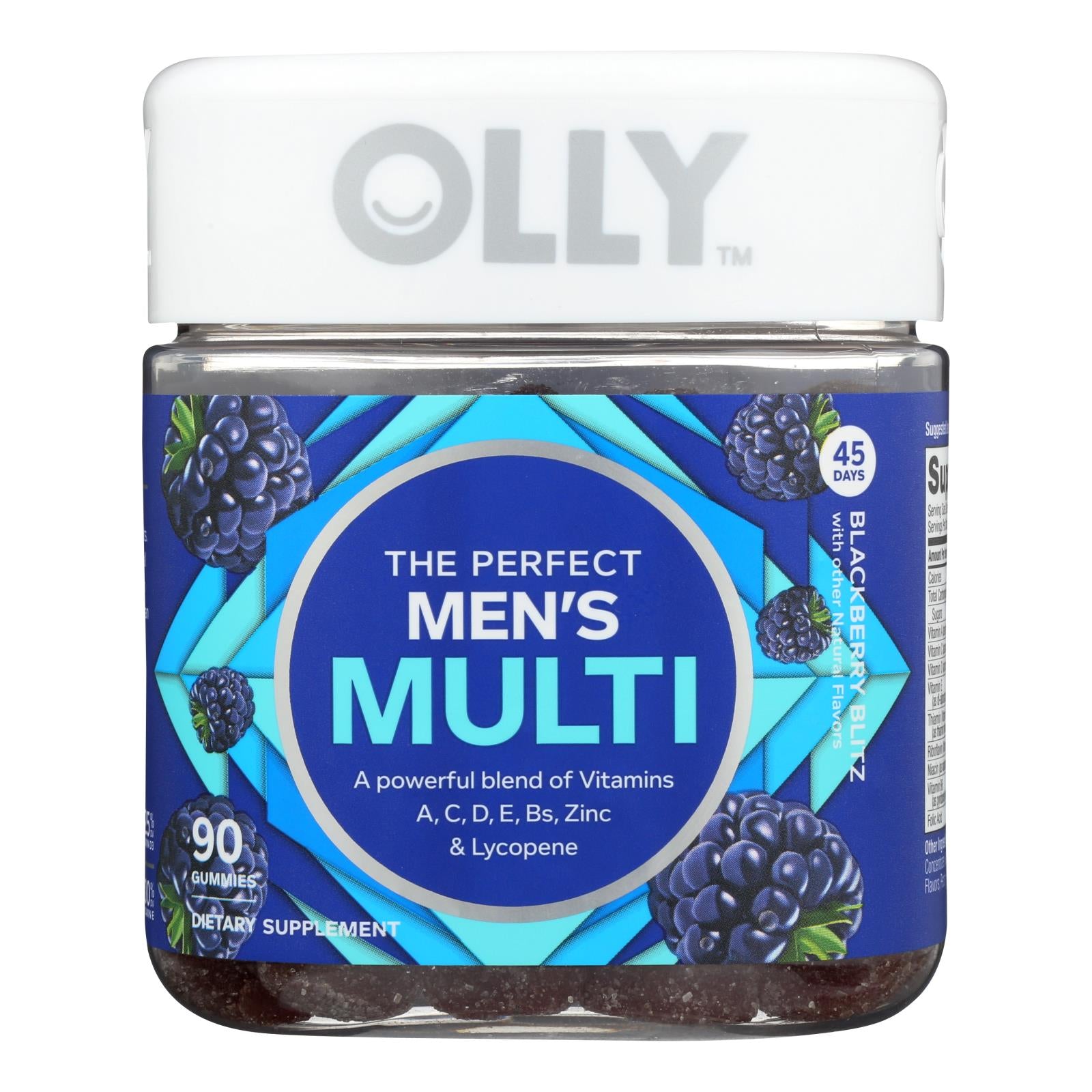 Olly - Vitamins Multi Mens Blkbr - 1 Each - 90 Count