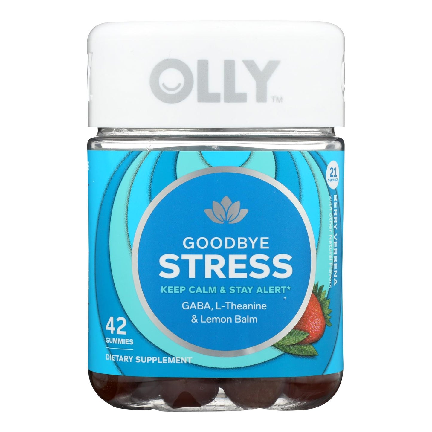 Olly - Supp Goodbye Stress Berry - 1 Each - 42 Count