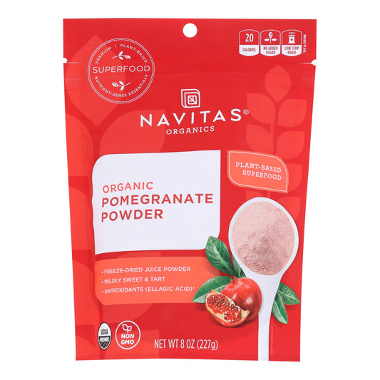 Navitas Naturals Pomegranate Powder - Organic - Freeze-Dried - 8 Ounce - case of 6