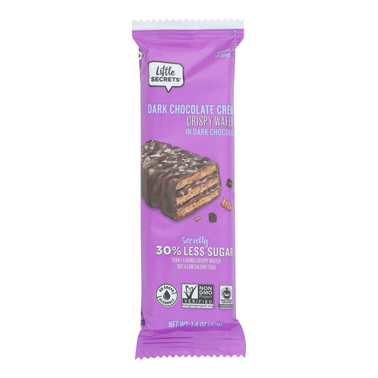 Little Secrets Crispy Wafer - Dark Chocolate With Sea Salt - Case of 12 - 1.4 Ounce.