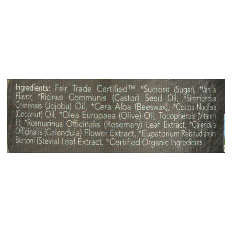 Ecolips Organic Lip Scrub - Vanilla Bean - Case of 6 - 0.5 Ounce.