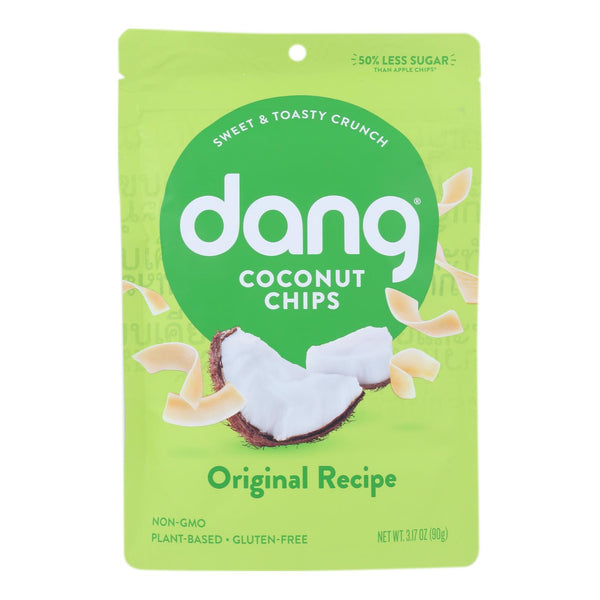 Dang - Toasted Coconut Chips - Original Recipe - Case of 12 - 3.17 Ounce.