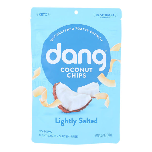 Dang - Toasted Coconut Chips - Lightly Salted - Case of 12 - 3.17 Ounce.