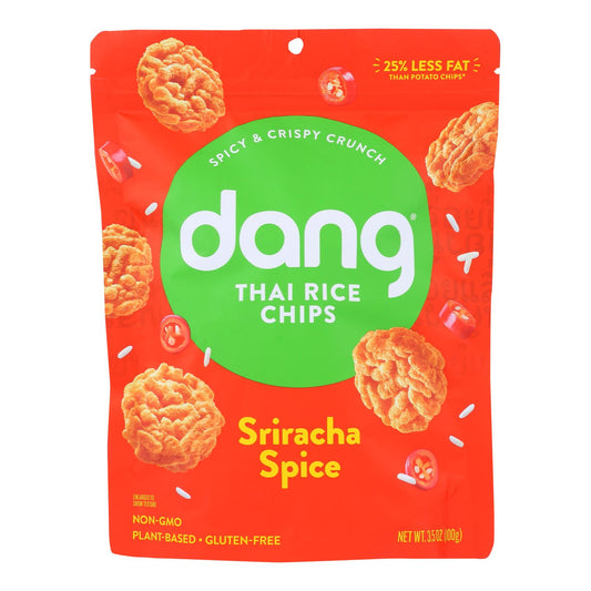 Dang - Sticky Rice Chips - Sriracha - Case of 12 - 3.50 Ounce