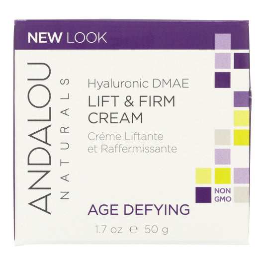 Andalou Naturals Age-Defying Hyaluronic DMAE Lift and Firm Cream - 1.7 fl Ounce