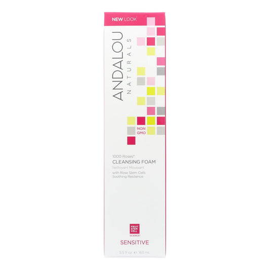 Andalou Naturals Cleansing Foam - 1000 Roses - 5.5 Ounce